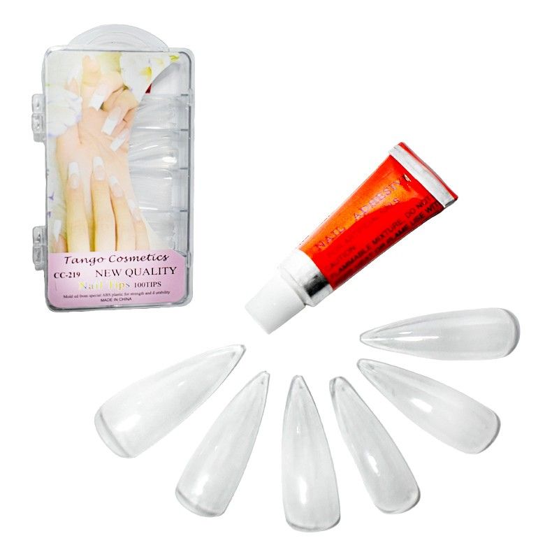 Set de 100 tips de uñas Tango Cosmetics surtidos