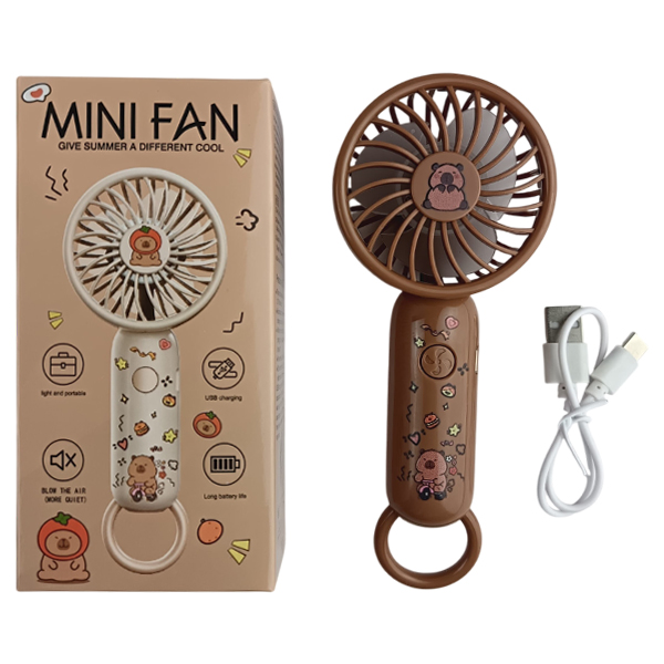 Ventilador de Mano con diseño de Capibara