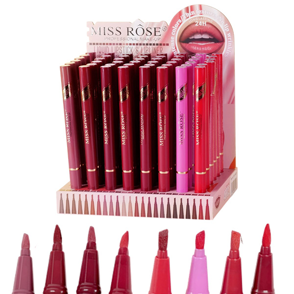 Delineador labial líquido y delineador de labios 2 en 1 - Miss Rose