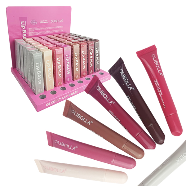 Brillo labial Glossy Lip Balm hidratante de Olibolla todos variados