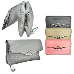 [2023052707701] Cartera De Mano De Cuero Semisintetico Con Mariposa