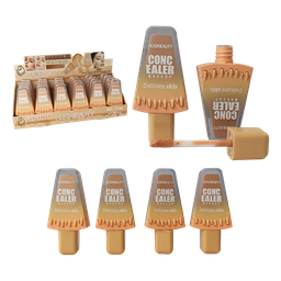 [6971605271567] Corrector a prueba de agua presentacion paleta de helado DELICATE SKIN HUXIABEAUTY