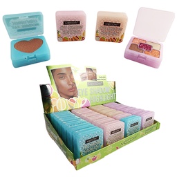 [6972545514035] Sombra de ojos con textura de polvo fino y Polvo compacto de colores suaves de MECOW