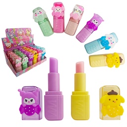 [6932043003677] Labial mágico en tonos pastel con presentación de figuras de Sanrio de M´lundo