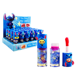 [6985948561148] Brillo labial con diseño de stitch azul - Miss Betty